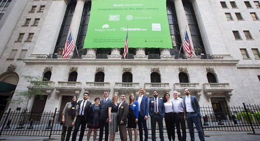 Nora team rings opening bell at the New York Stock Exchange